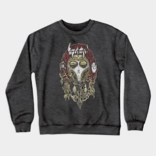 Totemia Mask Red Crewneck Sweatshirt